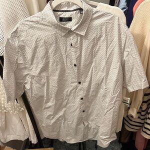 Alfani Men's Gray Patterned Button Down Shirt